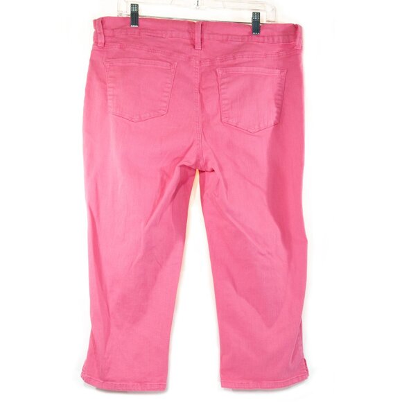 NYDJ pink crop 16 - Picture 2 of 4